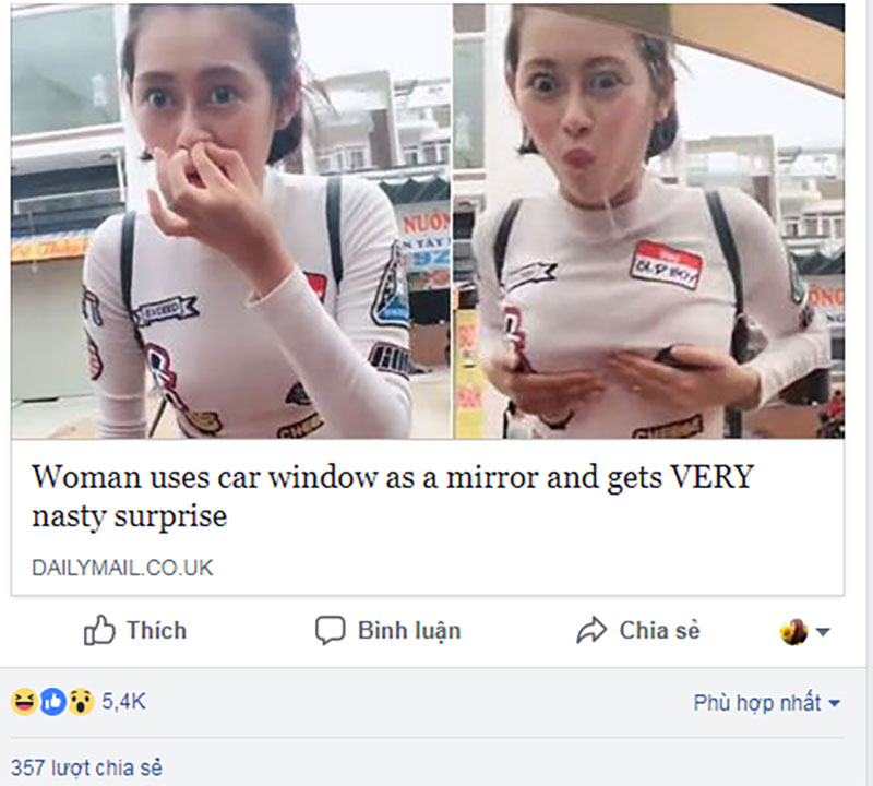 Dân tình thế giới ‘cười té ghế’ với clip cô gái Việt vô tư chỉnh áo ngực trước cửa kính ô tô